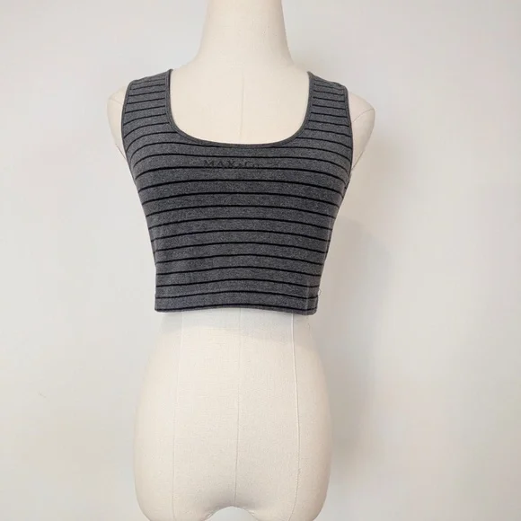 Free With Purchase Vintage Max & Co. Cropped Tank Top Striped - Picture 3 of 10